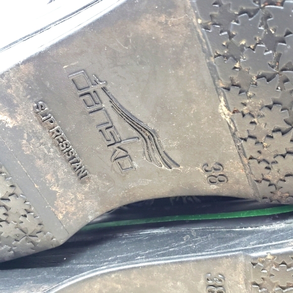 Dansko Vegan Black Frog Volley Shoes Clogs Comfort Colorful Nursing EU38 US7.5-8 - Picture 12 of 14